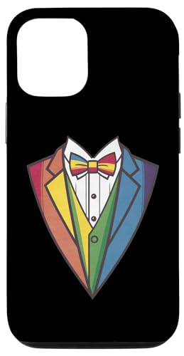 Hülle für iPhone 15 Pro Kleinkind Smoking Kostüm für Jungen, Kinder, Männer, niedlicher Regenbogen-Smoking von Funny Tuxedo Parties Wedding Prom Batchelor Design