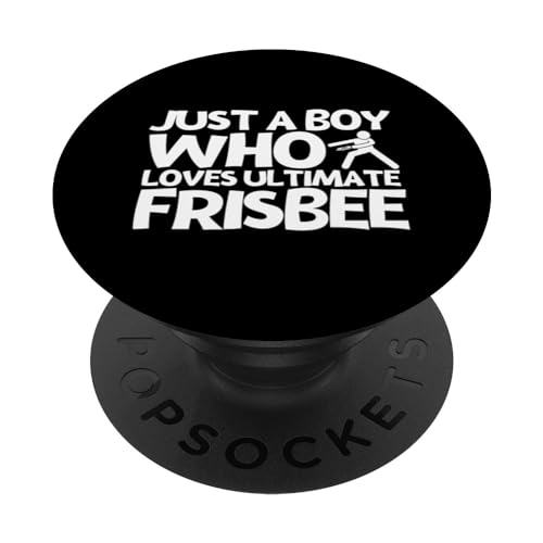 Ultimate FrisbeePlayer Nur ein Junge, der Ultimate Frisbee liebt PopSockets mit austauschbarem PopGrip von Funny Ultimate Frisbee Players Flying Disc Designs