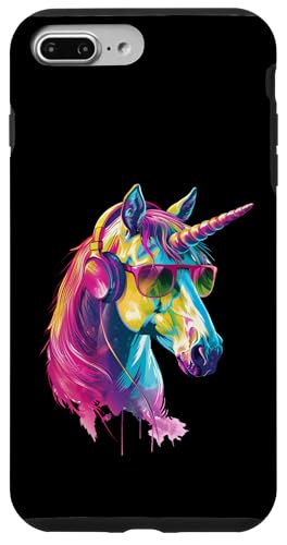 Hülle für iPhone 7 Plus/8 Plus Unicorn Kopfhörer von Funny Unicorn Headphones Design