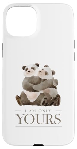 Hülle für iPhone 15 Plus Liebesdesign mit süßem Pandapärchen im Aquarellstil - Liebe von Funny Valentine's Day Shirts & Gifts for Lovers