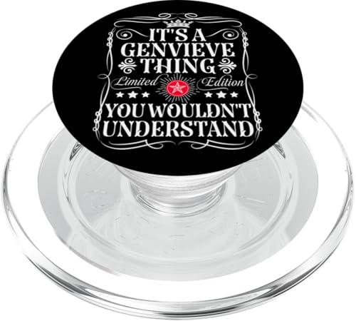 Genvieve Name It's A Genvieve Thing You Wouldn't Understand PopSockets PopGrip für MagSafe von Funny Vintage Genvieve Name T-Shirts And Gifts