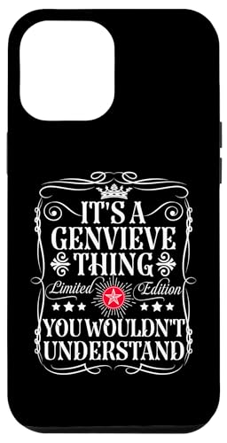 Hülle für iPhone 12 Pro Max Genvieve Name It's A Genvieve Thing You Wouldn't Understand von Funny Vintage Genvieve Name T-Shirts And Gifts