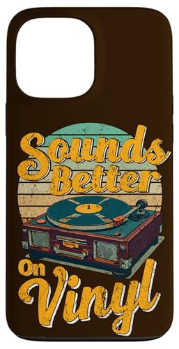 Hülle für iPhone 13 Pro Max Lustiger Schallplattenspieler Retro klingt besser auf Vinyl-Liebhabern von Funny Vinyl Record Gifts for Men Women