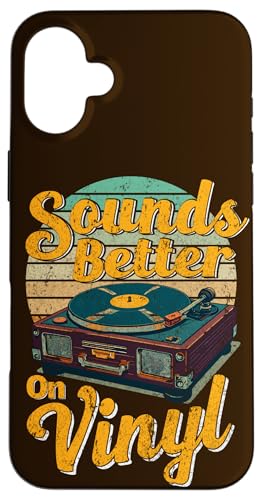 Hülle für iPhone 16 Plus Lustiger Schallplattenspieler Retro klingt besser auf Vinyl-Liebhabern von Funny Vinyl Record Gifts for Men Women