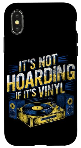 Hülle für iPhone X/XS Schallplattenspieler Männer Frauen It's Not Hoarding If Its Vinyl von Funny Vinyl Record Gifts for Men Women