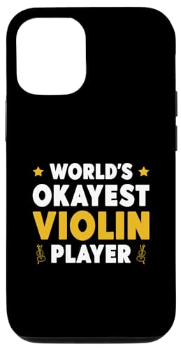 Hülle für iPhone 12/12 Pro Violine Musik Violinspieler Worlds Okayest Violinist von Funny Violin Player Gifts