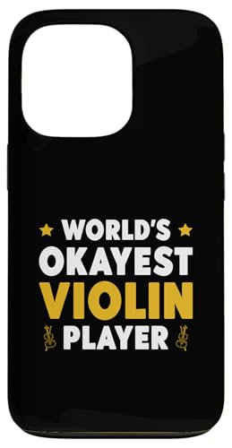 Hülle für iPhone 13 Pro Violine Musik Violinspieler Worlds Okayest Violinist von Funny Violin Player Gifts