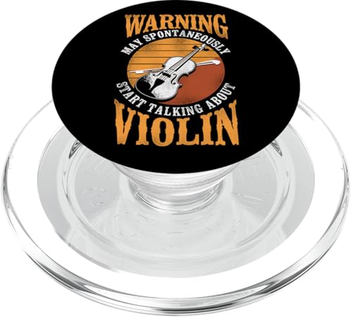 Violine Violinist Vintage Retro Warnung May Spontan PopSockets PopGrip für MagSafe von Funny Violin Player Orchestra Violinist HD0