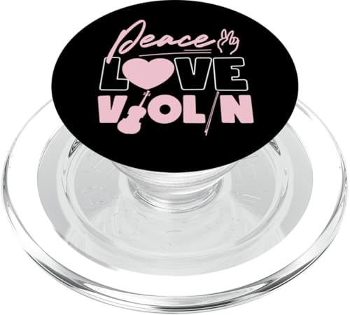 Violine Violinist Girl Peace Love Violine PopSockets PopGrip für MagSafe von Funny Violin Player Orchestra Violinist HS0