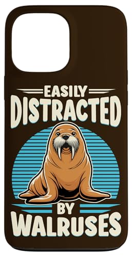 Hülle für iPhone 13 Pro Max Lässt sich leicht vom Walross-Liebhaber ablenken, lustiges Säugetier Meerestier von Funny Walrus Lover Apparel & Sea Animal Gifts