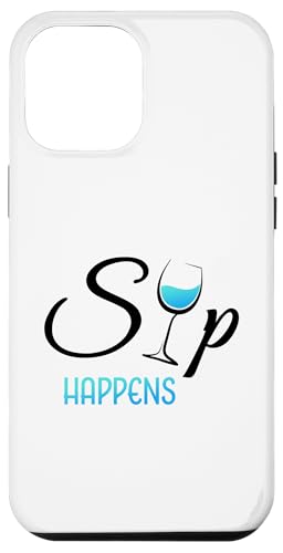 Hülle für iPhone 14 Plus Sip Happens Lustiges Weinglas für Weinliebhaber von Funny Wine Drinkers Glass of Wine Humor Apparel