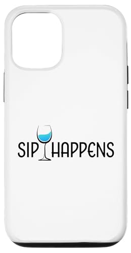 Hülle für iPhone 15 Sip Happens Lustiges Weinglas für Weinliebhaber von Funny Wine Drinkers Glass of Wine Humor Apparel