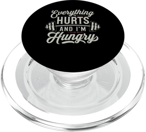 Alles tut weh und ich bin hungrig, Fitness-Geschenk PopSockets PopGrip für MagSafe von Funny Workout Gym Clothing