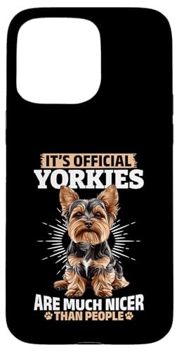 Yorkshire Terrier Yorkie Hundebesitzer Hülle für iPhone 15 Pro Max von Funny Yorkie Dog Graphics Co.