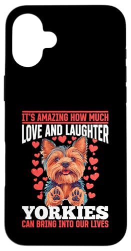 Yorkshire Terrier Yorkie Hundebesitzer Hülle für iPhone 16 Plus von Funny Yorkie Dog Graphics Co.