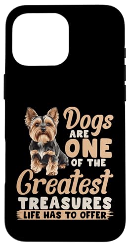 Yorkshire Terrier Yorkie Hundebesitzer Hülle für iPhone 16 Pro Max von Funny Yorkie Dog Graphics Co.