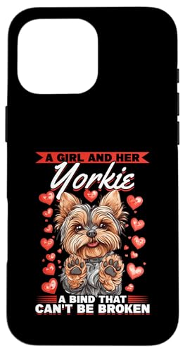 Yorkshire Terrier Yorkie Hundebesitzer Hülle für iPhone 16 Pro Max von Funny Yorkie Dog Graphics Co.