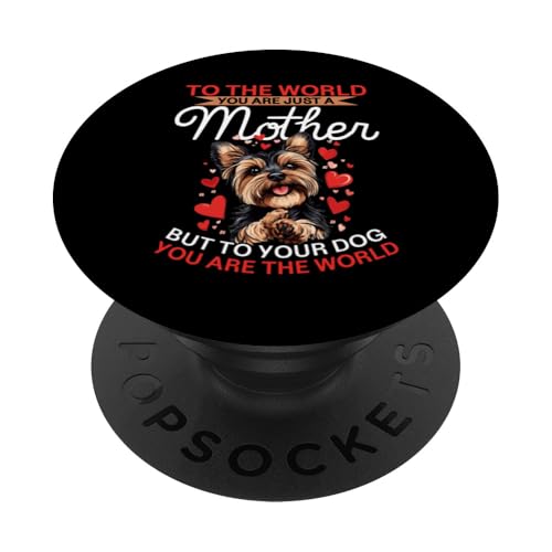 Yorkshire Terrier Yorkie Hundebesitzer PopSockets Klebender PopGrip von Funny Yorkie Dog Graphics Co.