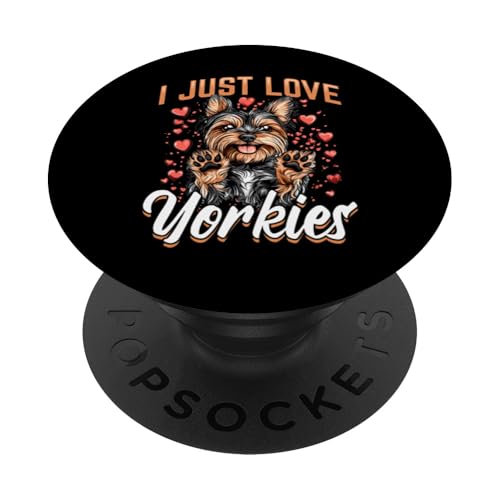 Yorkshire Terrier Yorkie Hundebesitzer PopSockets Klebender PopGrip von Funny Yorkie Dog Graphics Co.