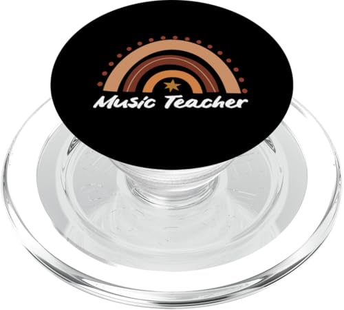 Regenbogen-Musiklehrer PopSockets PopGrip für MagSafe von Funny & Relatable Gifts for Teachers and Educators