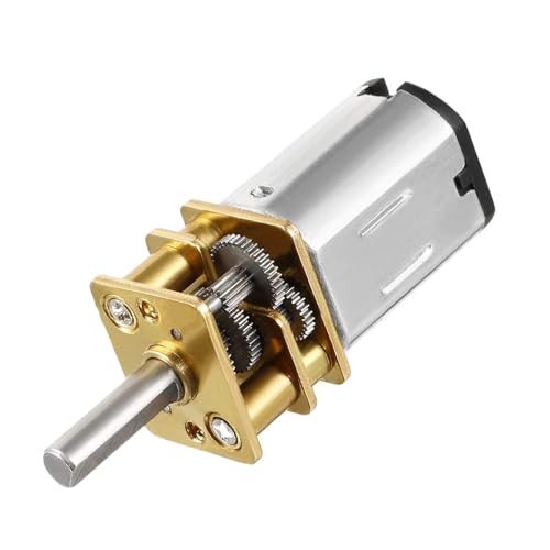 Mini Getriebemotor Gear Mikro-Drehzahlminderungsmotor, N20 Metall-Zahnradgetriebemotor CW/CCW-Mikromotor Gleichstrommotor Mini-Elektro-Getriebemotor (DC 12V 600RPM) von Funnytek