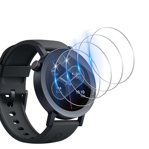 Funrae 4 Stücke Schutzfolie für Nothing CMF Watch Pro 2/Samsung Galaxy Watch FE 40MM/FE für Panzerglas, Blasenfreie HD Anti-Kratz Displayschutzfolie Wasserdicht Härtegrad 9H Displayschutz Film von Funrae