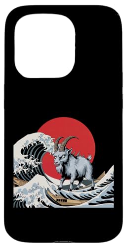 Hülle für iPhone 15 Pro Ziege Stofftier japanische Kunst Legendäre Ziege Kostüm Kinder von Fur Real Goat Yoga Goat Toy For Kids Goat Yoga Toy