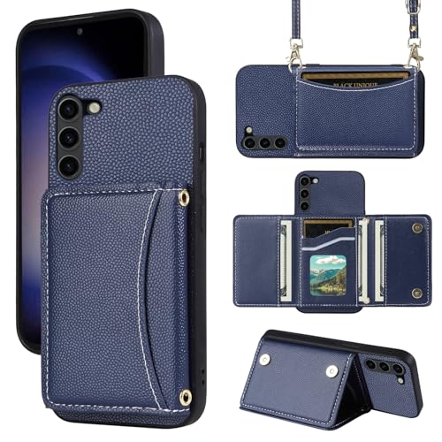 Furill Schutzhülle für Samsung Galaxy S23 Plus S23+ 5G, Brieftaschen-Schutzhülle mit Schultergurt und Lederfach für Kreditkartenfächer, Slim Cell S23plus 23S + S 23 23+ SM-S916U 16,8 cm (6,6 Zoll), von Furill