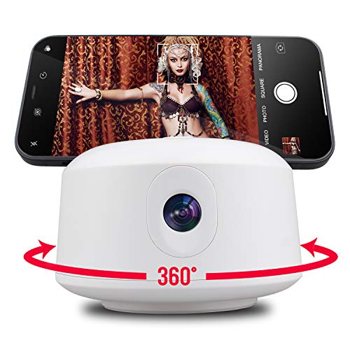 Futheda Automatische Gesichtsverfolgung Kamerahalterung, 【Keine APP ERFORDERLICH】 360° Drehung Gimbal Stabilisator Selfie Stick, Handy, Tablet, für Stativ, für Vlogging Videoaufnahme Live-Streaming von Futheda