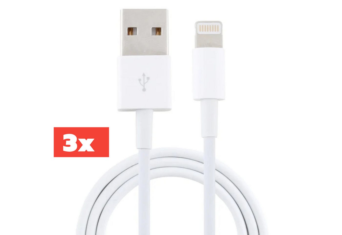 Futurea USB-A auf Lightning iPhone Ladekabel Lightning Kabel Lightningkabel 1m Lightningkabel, für iPhone 6 7 8 X XS 11 12 13 14 Pro Max Mini iPad AirPods von Futurea