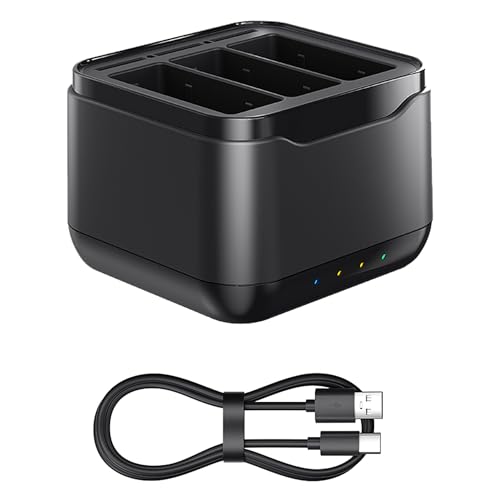 Fututech 3-in-1-Schnellladegerät für GoPro Hero 13 Black USB Typ C Akku-Ladegerät für Action-Kameras Smart Charging Hub Zubehör von Fututech