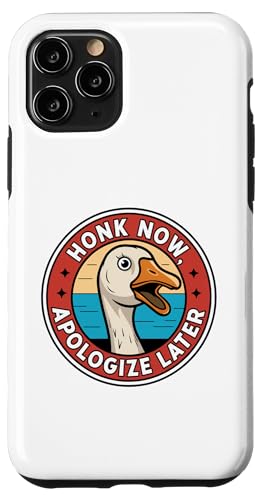 Hülle für iPhone 11 Pro Vintage Goose Honk Witz Lustiger Spruch Silly Pun Meme Humor von Fuuny Goose Humor Design Silly Meme Outfit Gifts