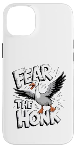 Hülle für iPhone 14 Plus Goose Fear The Honk Witz Lustig Gans Spruch Silly Pun Humor von Fuuny Goose Humor Design Silly Meme Outfit Gifts