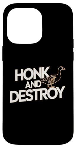 Hülle für iPhone 14 Pro Max Goose Honk Vintage Witz Lustiger Spruch Silly Pun Retro Humor von Fuuny Goose Humor Design Silly Meme Outfit Gifts