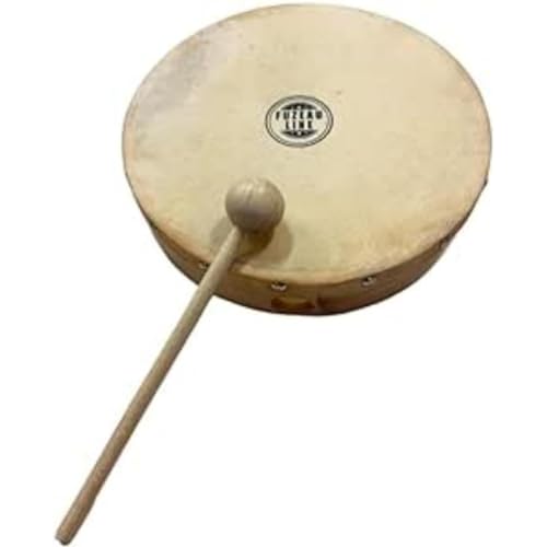FUZEAU - 70627 - Tamburin aus Holz - Natürliche Haut Ø 20 cm ohne Ohrring - Wird mit 1 Holzhammer geliefert - Echtheit des Klangs garantiert - Ab 4 Jahren, beige FUZEAU - 70627 - Tamburin aus Holz - Natürliche Haut Ø 20 cm ohne Ohrring - Wird mit 1 Holzhammer geliefert - Echtheit des Klangs garantiert - Ab 4 Jahren, beige von Fuzeau