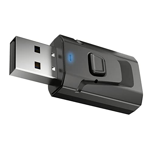 4-in-1-USB-Bluetooth5.0-Empfänger, Klare Klangqualität, Plug-and-Play-Audioadapter mit Stabiler Übertragung für Computer-TV-Projektor und Autolautsprecher von Fydun