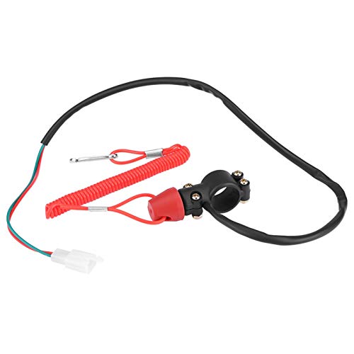 Motorstoppschalter, Fydun 22mm 7/8" Motorrad Boot Außenbordmotor Motor Kill Stop Schalter mit/Tether Lanyard Cord Universal Notausschalter Quickstop von Fydun