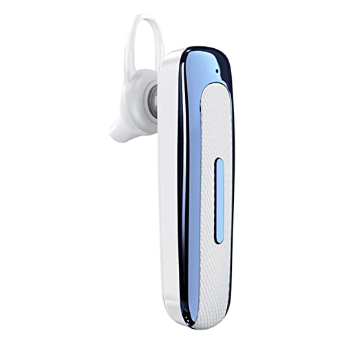 Drahtloses Bluetooth-Headset, E1 Bluetooth-Kopfhörer Freisprecheinrichtung für Business-Headset Drahtlose Stereo-Kopfhörer Sport-Ohrhörer für sicheres Fahren, Laufen, Sport und Business(weiß Blau) von Fyearfly