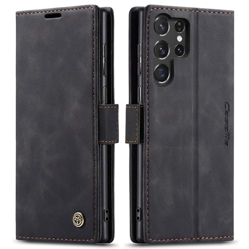 Hülle für Samsung S25 Ultra, Klappbare Klapphülle Stoßfeste Full Cover Handyhülle S25 Ultra für Sam Sung, Premium Leder Wallet Flip handyhülle für Sam Sung Galaxy S25 Ultra Case von Fzrdohu