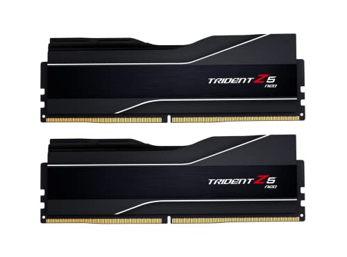 G.SKILL Trident Z5 NEO Series 32GB (2 x 16GB) 288pin SDRAM DDR5 5600 (PC5-44800) CL28-34-34-89 1, 35V Dual Channel Desktop Memory Modell F5-5600J2834F16 GX2-TZ5 N (Mattschwarz) von G.SKILL