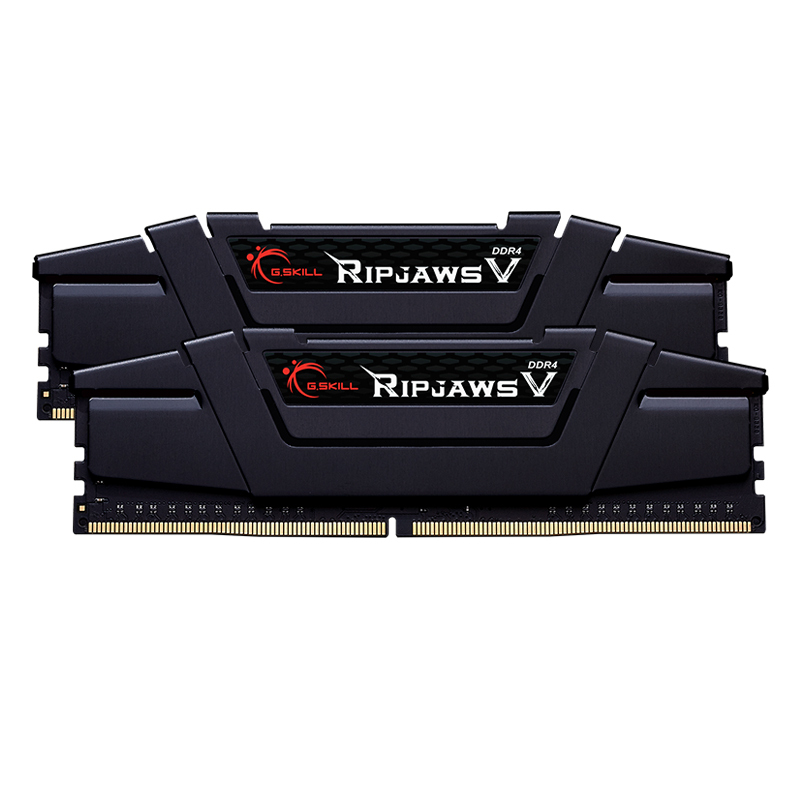 G.SKILL RipJaws V Schwarz 64GB Kit (2x32GB) DDR4-3600 CL18 DIMM Arbeitsspeicher von G.Skill