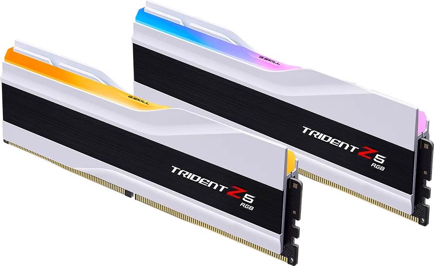 G.Skill Trident Z5 RGB - DDR5 - Kit - 48 GB: 2 x 24 GB - DIMM 288-PIN - 7200 MHz / PC5-57600 - CL36 - 1.35 V - ungepuffert - on-die ECC - Mattes Weiß (F5-7200J3646F24GX2-TZ5RW) von G.Skill