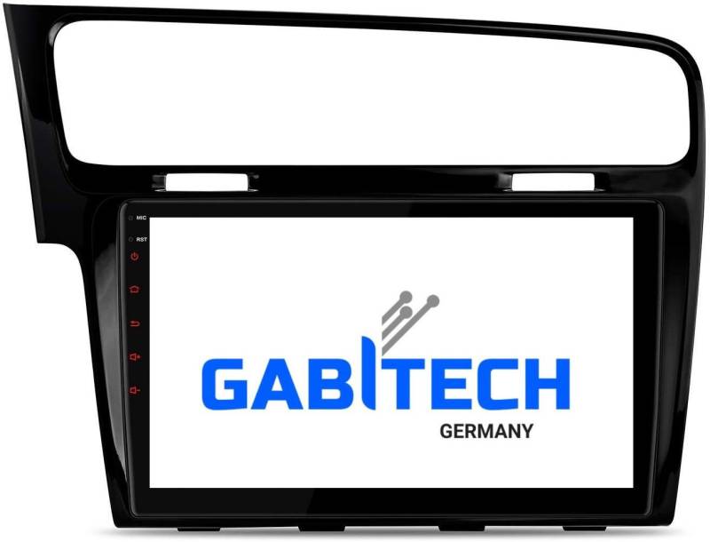 GABITECH 10 Zoll Android 13 Autoradio GPS Navi für VW Golf 7 Autoradio (FM, AM, RDS, FM/AM Tuner inkl. RDS, Drahtloses Apple Carplay und Android Auto) von GABITECH