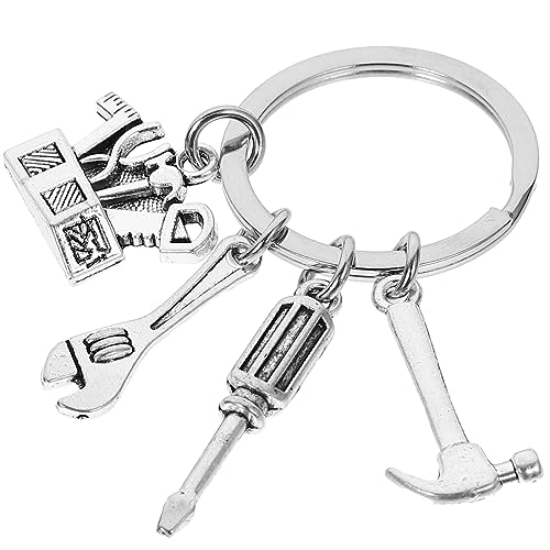 GALPADA Mini-Werkzeuge Schlüsselanhänger Schraubenzieher Schraubenschlüssel Hammer Rollenspiel Mini-BAU-Hardware-Werkzeug Schlüsselanhänger Auto-Schlüsselanhänger Geschenke von GALPADA