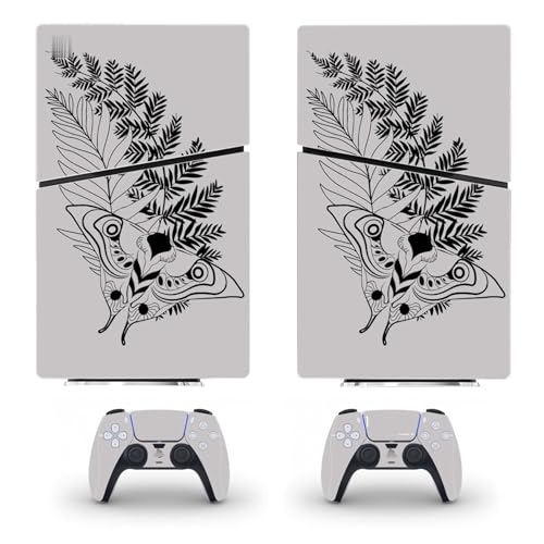 Konsolen Remote Skin Für PS5 Slim Skin Disc Edition & Digital Edition Konsole Und Controller Vinyl Cover Skins Wraps Kratzfest, Kompatibel Mit Für PS5 Slim 61533 Skins Wraps Geschenk (Size : Disc Ver von GALSOR