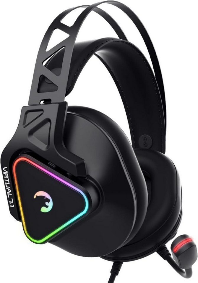 GAMEPOWER Gaming-Headset (Kompatibilität mit PC, PS4 und PS5, Mit Kabel, 7.1 Virtual Surround Sound kabelgebundene Kopfhörer mit 50-mm-Treibern) von GAMEPOWER