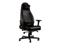 noblechairs Icon, Gepolsterter Sitz, Gepolsterte Rückenlehne, Schwarz, Schwarz, Leder, Leder noblechairs Icon, Gepolsterter Sitz, Gepolsterte Rückenlehne, Schwarz, Schwarz, Leder, Leder von GAMERSWEAR