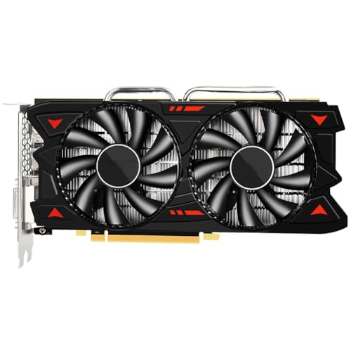 GANOMM RX 580 2048SP GDDR5 8 GB Grafikkarte 1257/1340 MHz 8 Pin 256 Bit PCI-E 3.0 16X DVI&HD&3xDP Grafikkarte für PC-Spiele von GANOMM