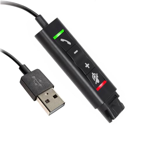 GANYKQ VoiceJoy (Quick Disconnect) Stecker auf USB Adapterkabel Soundkarte unterstützt ENC Noise Cancelling Management Kabel von GANYKQ