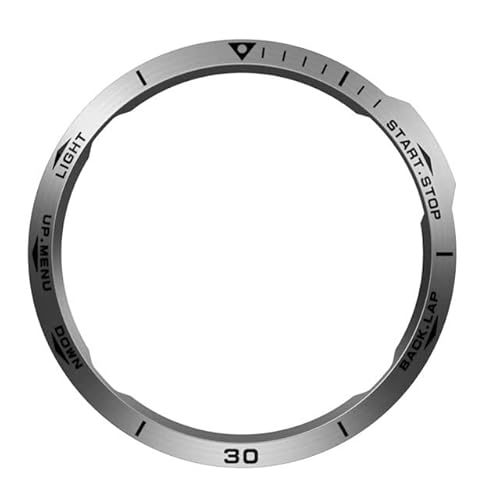 GANYUU Metalllünette Ringgehäuse für Garmin Fenix 6X/6X Pro/6X Saphirlünette Styling-Rahmen-Schutzhülle Schutz für Garmin Fenix 6 5 Ring (Farbe: D, Größe: Für 6X Saphir) von GANYUU